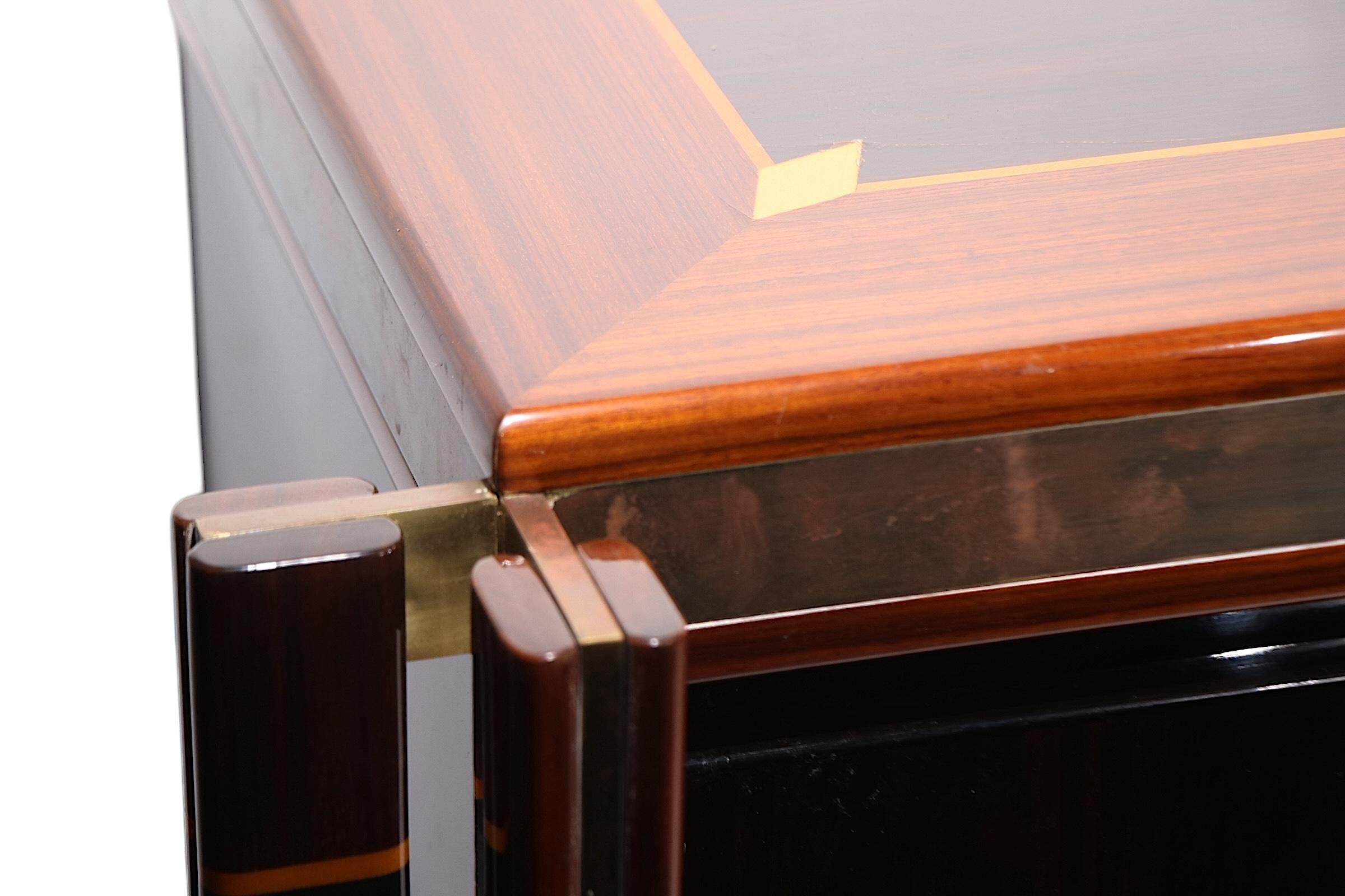20th Century Hollywood Regency Credenza designed by Paolo Barracchia for Roman Deco c. 1984 For Sale