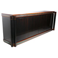 Credenza Hollywood Regency disegnata da Paolo Barracchia per Roman Deco c.C. 1984