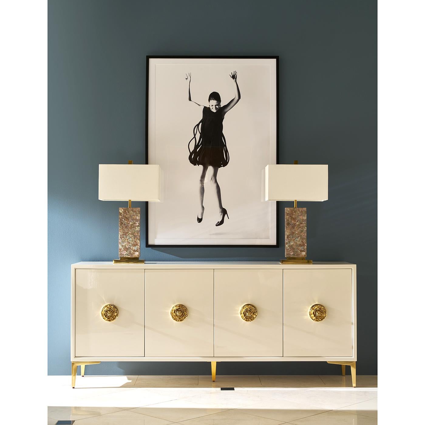 Hollywood Regency Credenza In New Condition For Sale In Westwood, NJ
