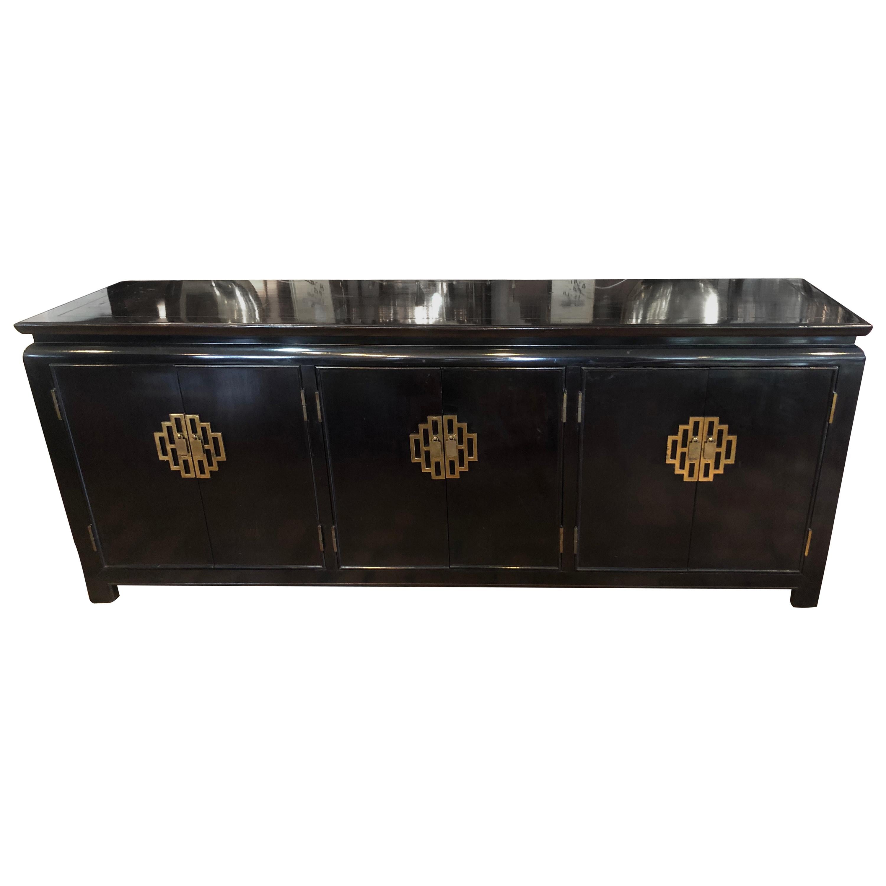 Hollywood Regency Credenza in the Style of James Mont