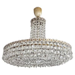 Hollywood Regency Crystal Chandelier No. 3330 by Bakalowits, Austria 1950s