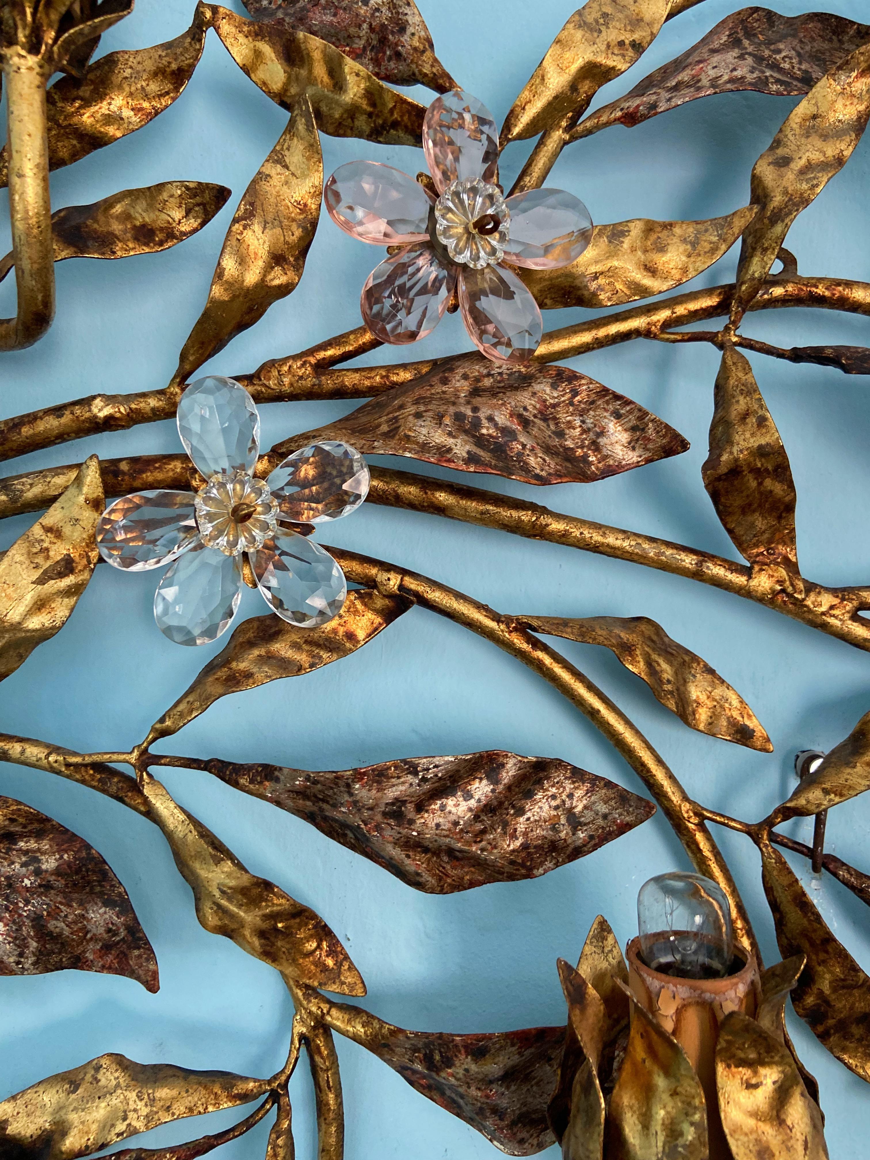 Applique à fleur en cristal de verre de Lights Regency par Maison Baguès en vente 5