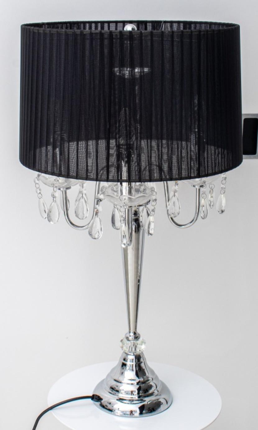 Hollywood Regency Crystal Table Lamp 3