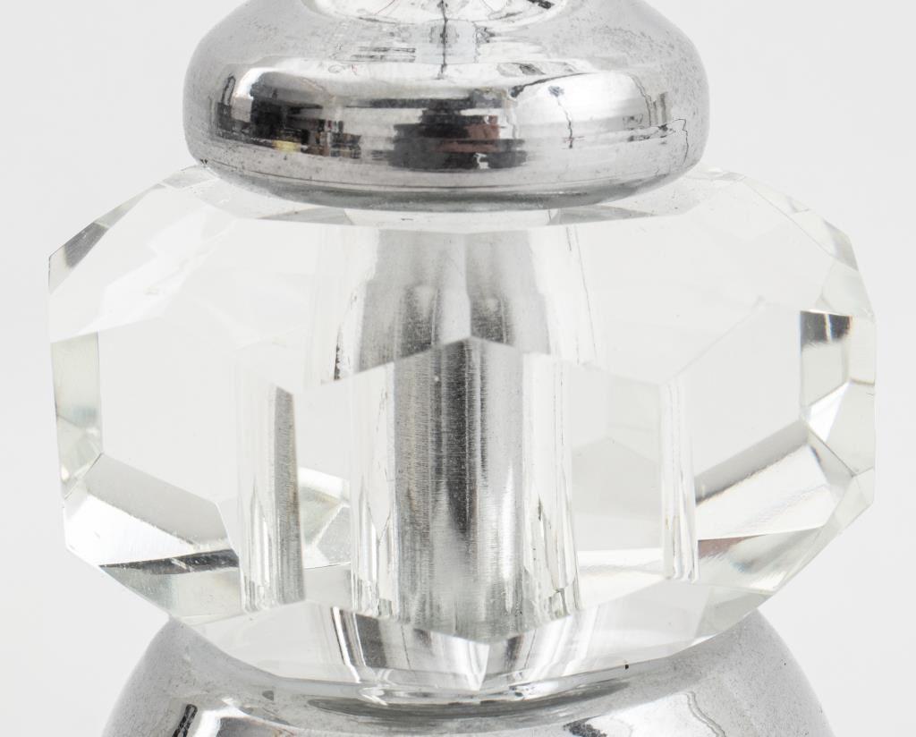 Hollywood Regency Crystal Table Lamp For Sale 4