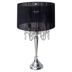 Hollywood Regency Crystal Table Lamp