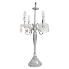 Lampe de bureau en cristal Hollywood Regency