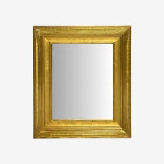 Hollywood Regency, Custom Giltwood Mirror, Water Gilt, Glass, USA, 21st C.