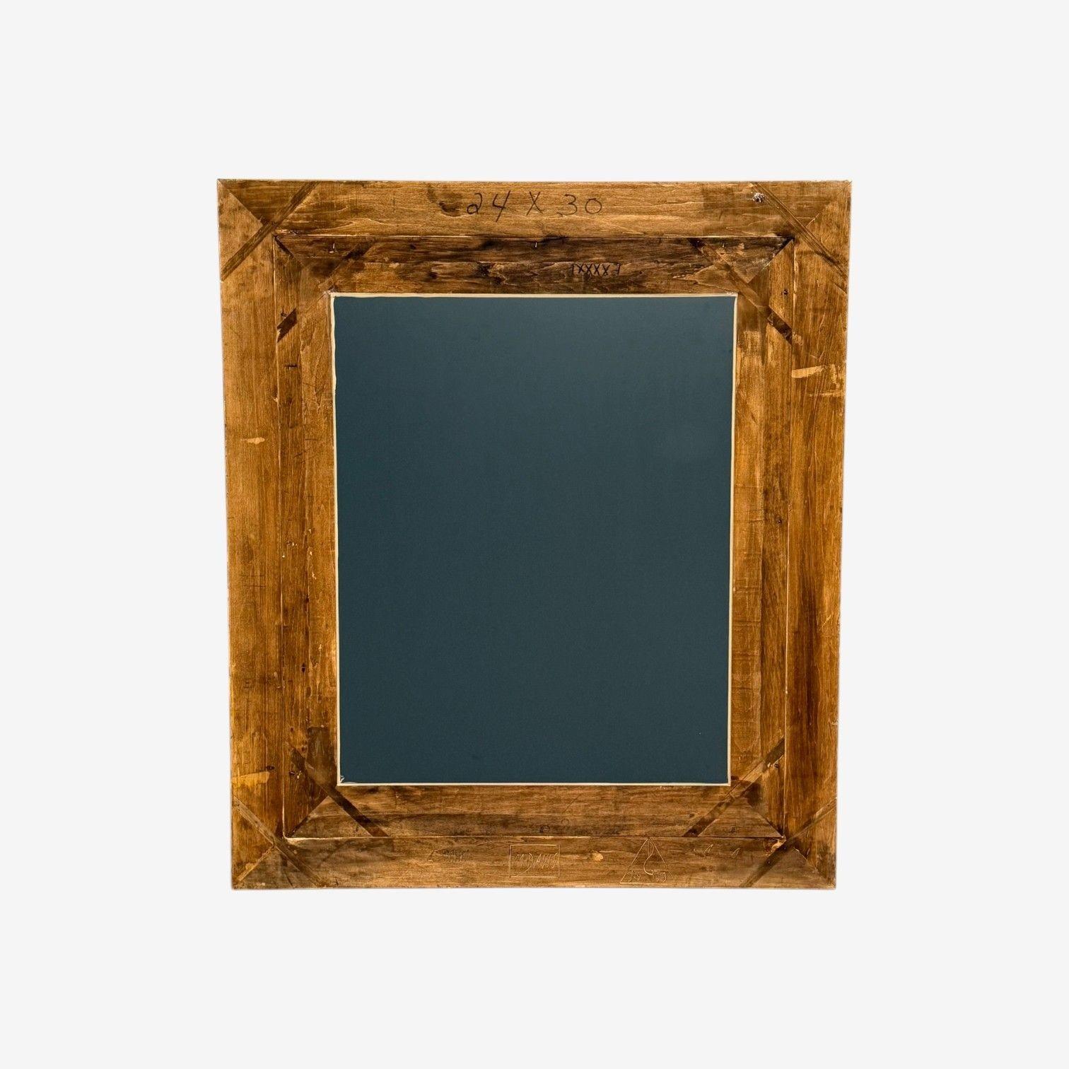 Hollywood Regency, Custom Giltwood Mirror, Water Gilt, Glass, USA, 21st C. For Sale 2