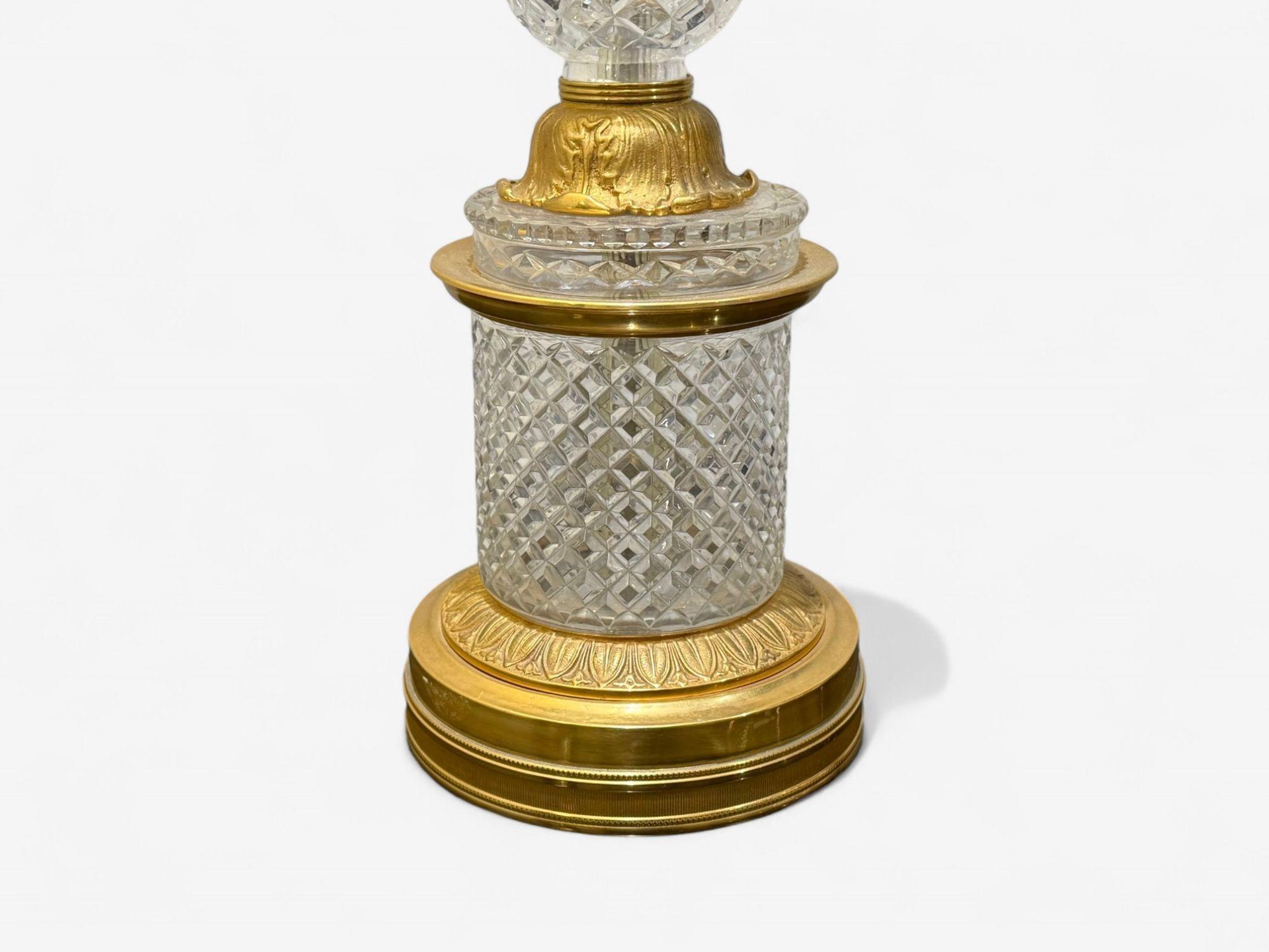 Hollywood Regency, Cut Crystal, Gilt Brass, Candelabras, France, 1930s For Sale 5