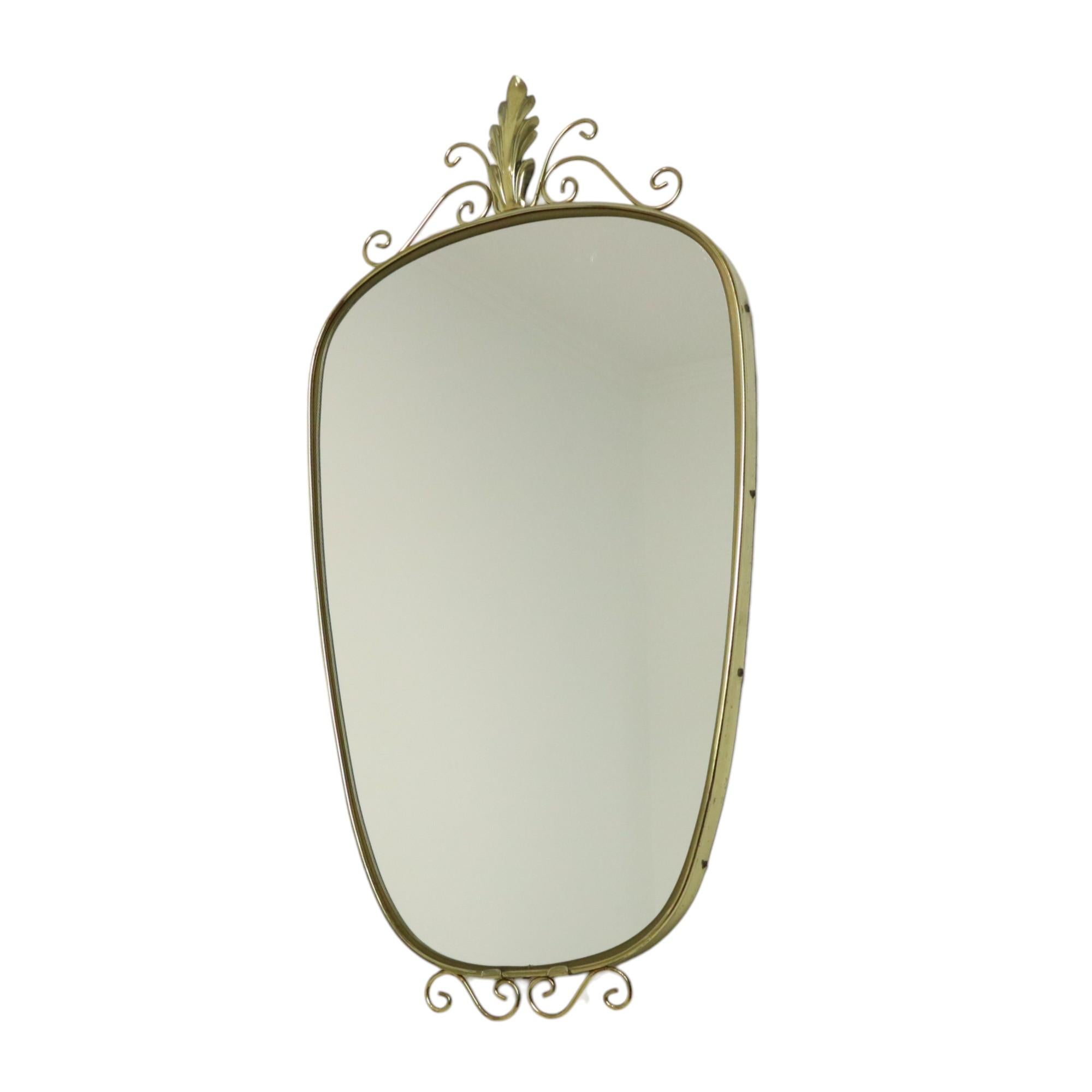 Hollywood Regency Deknudt Mirror With Crown 1960s For Sale 7