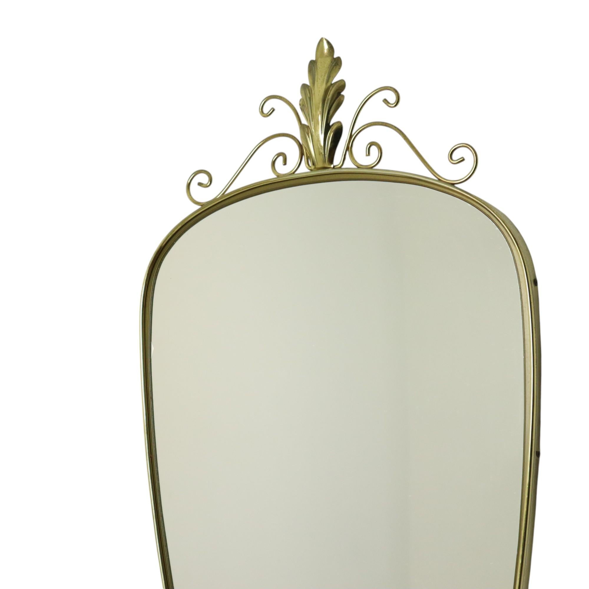 Baroque Hollywood Regency Deknudt Mirror With Crown 1960s For Sale