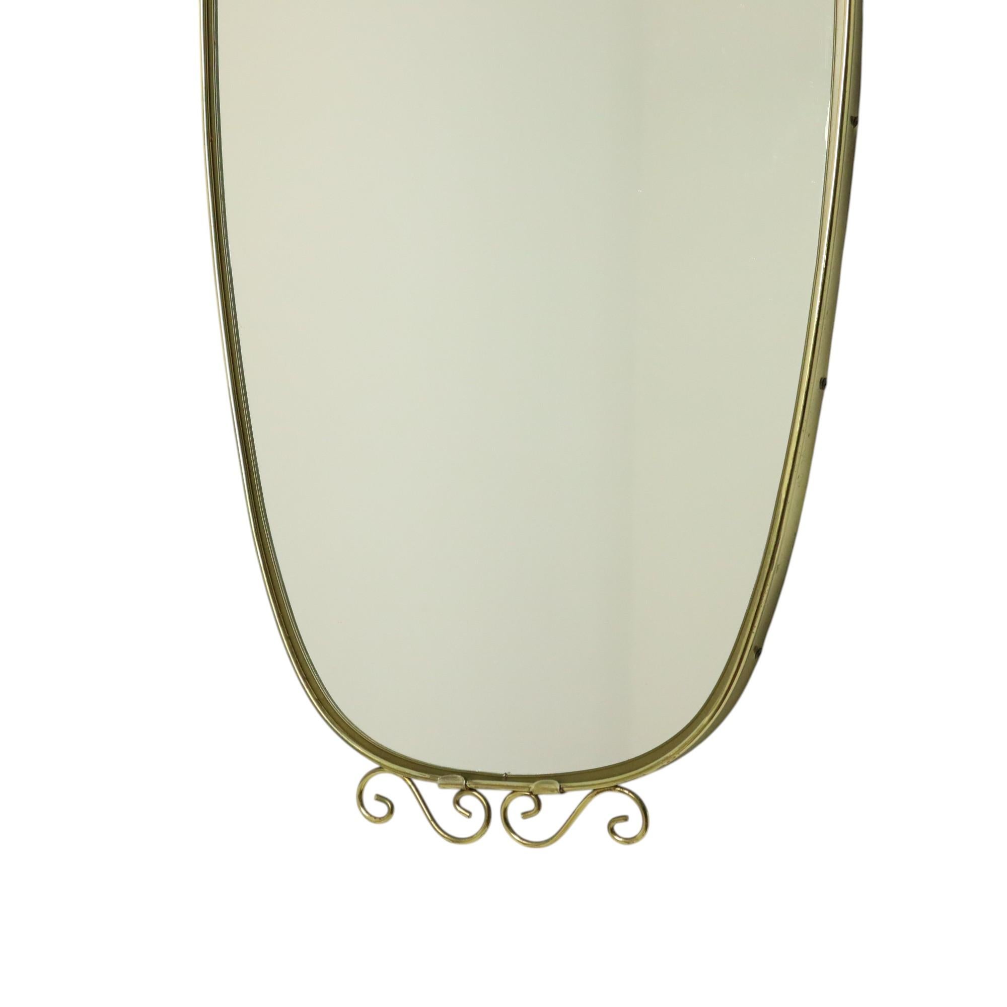 Belgian Hollywood Regency Deknudt Mirror With Crown 1960s For Sale