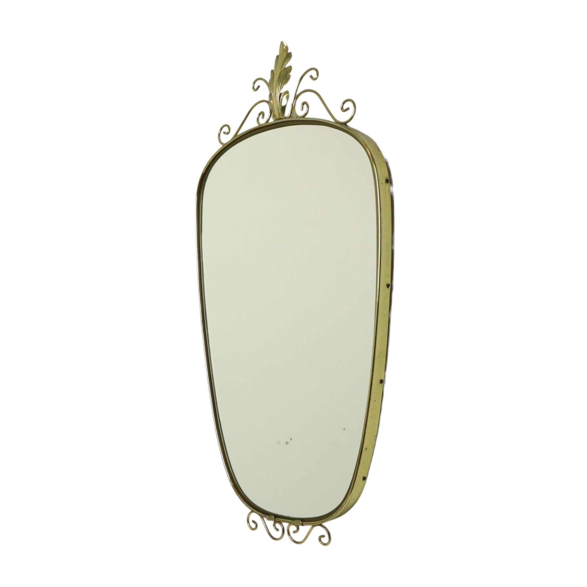 Hollywood Regency Deknudt Mirror With Crown 1960s In Good Condition For Sale In Poperinge, BE