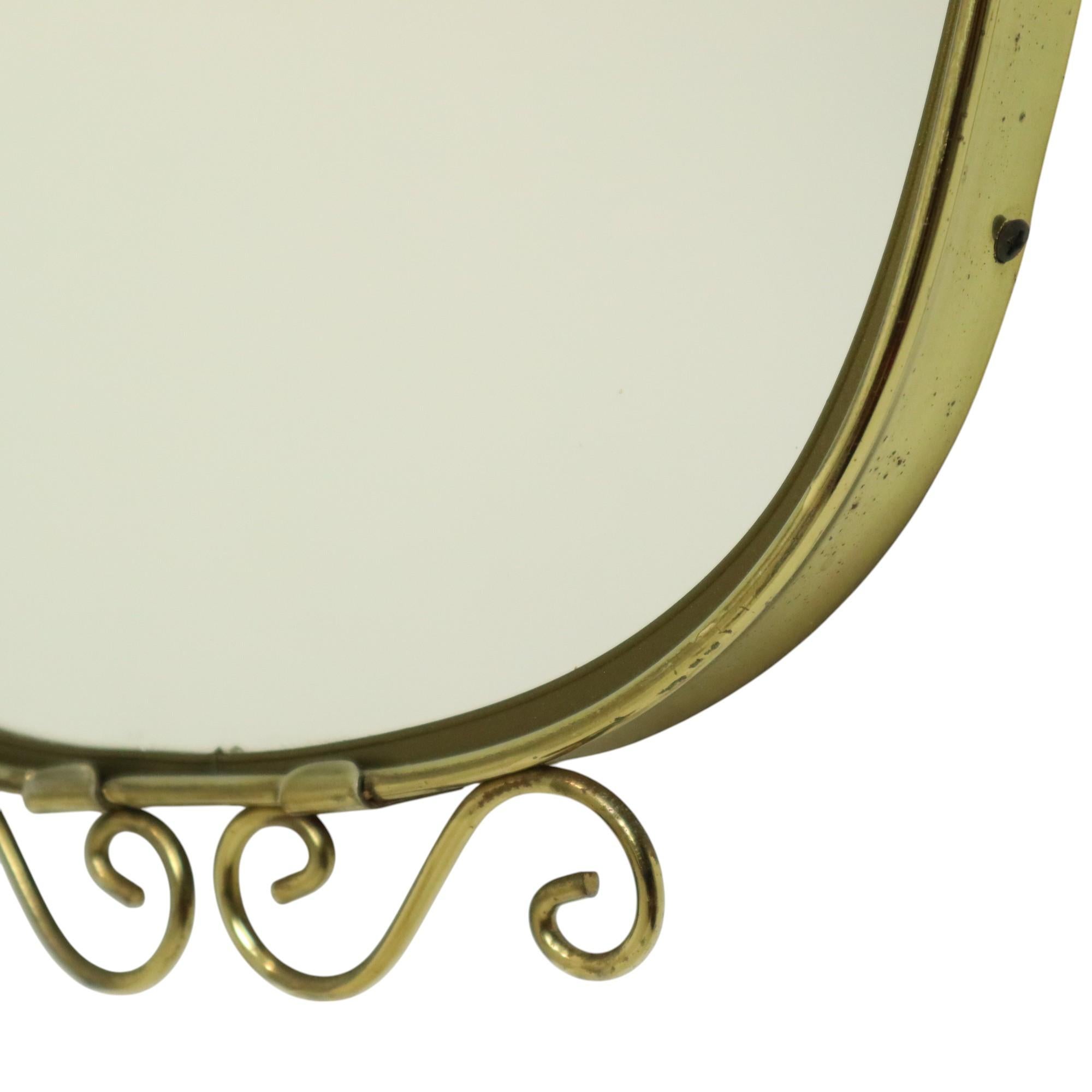 Hollywood Regency Deknudt Mirror With Crown 1960s For Sale 2
