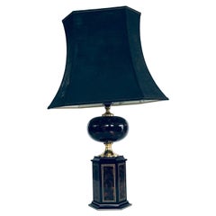 Lampada da tavolo Hollywood Regency Design "NADYM" XL di Le Dauphin, Francia anni '70