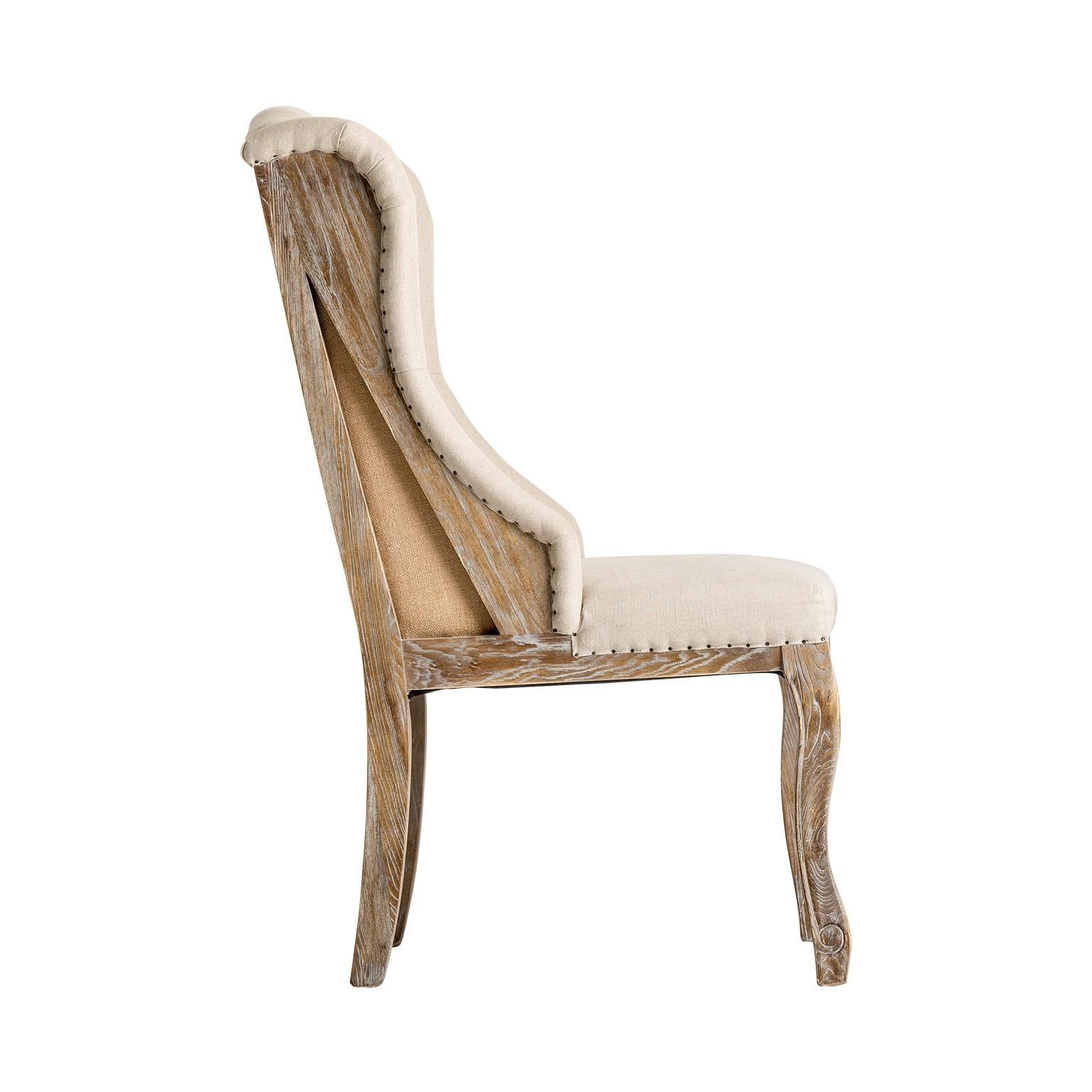European Hollywood Regency Design Wingback Chesterfield Chair