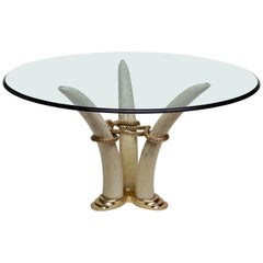 Hollywood Regency Dining Table by Valenti, Barcelona, Spain, circa 1970-1980