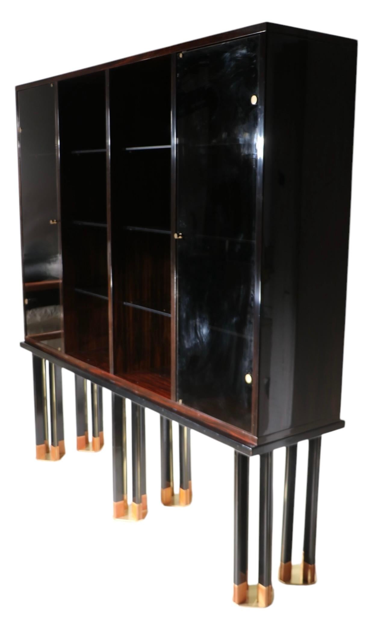 Vitrine Hollywood Regency conçue par Paolo Barracchia pour Roman Deco en vente 5
