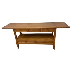 Servidor rodante Hollywood Regency con cajones by Sleigh Furniture