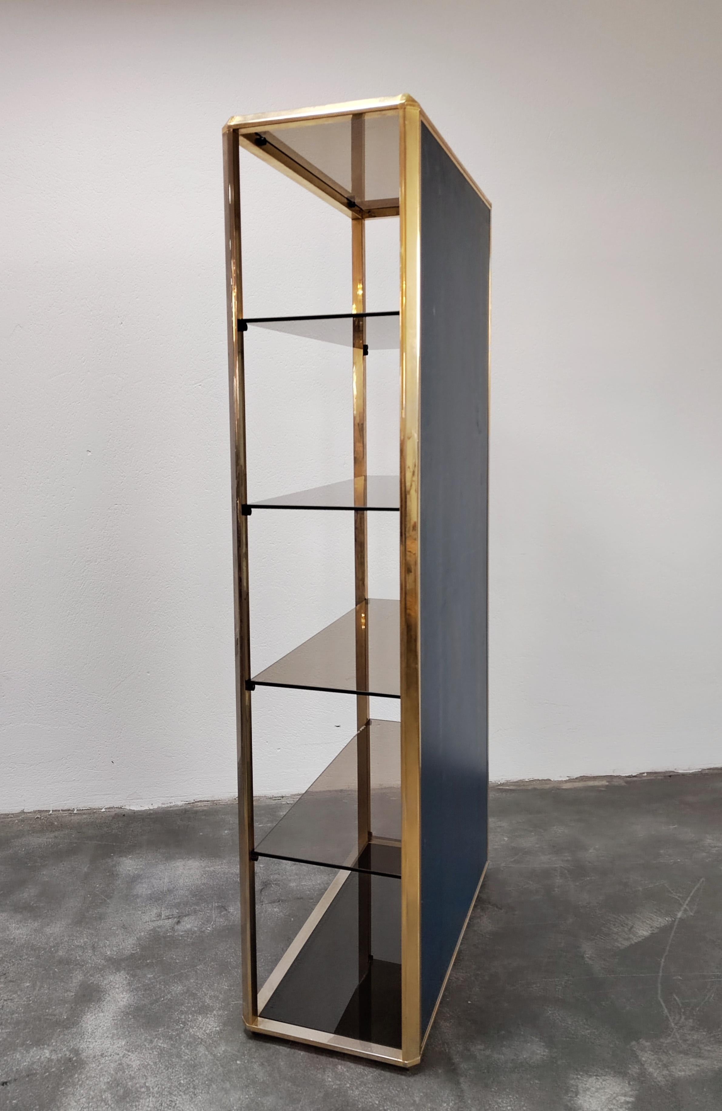 Hollywood Regency Dry Bar with Two Stools and Mirrored Shelf, Italy, 1980s For Sale 8