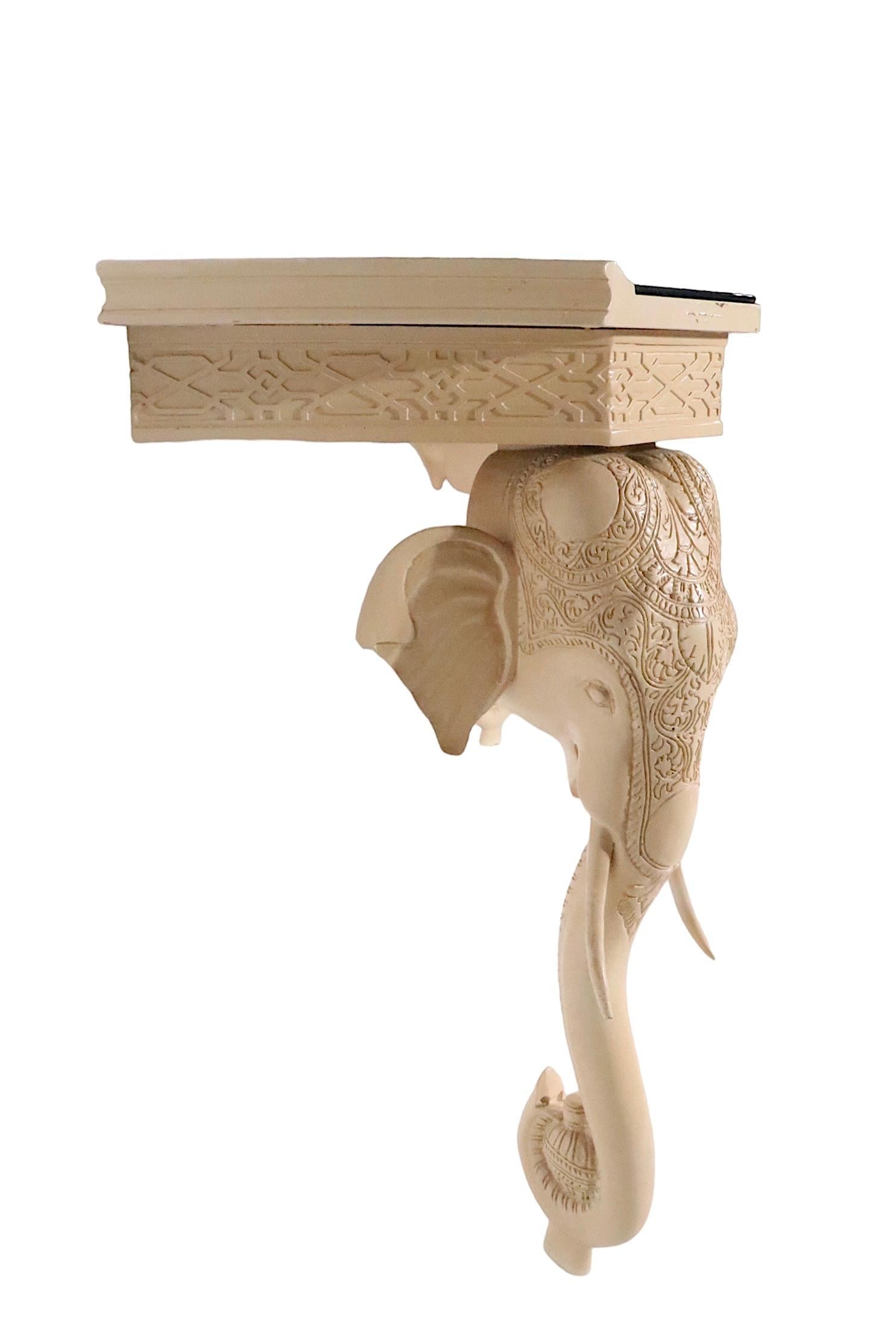 Hollywood Regency Elephant Console att. to Gampel Stoll  For Sale 5