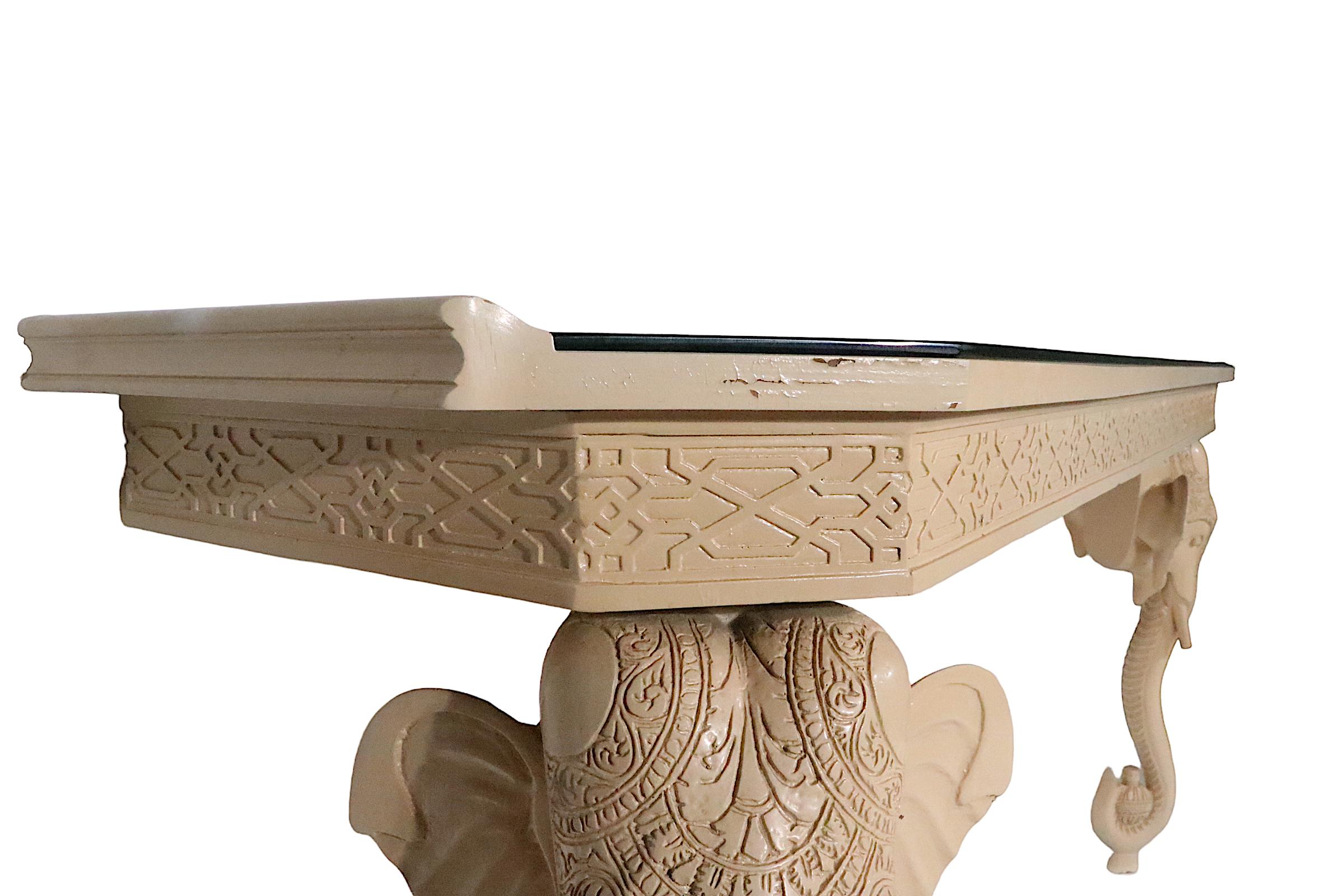 Hollywood Regency Elephant Console att. to Gampel Stoll For Sale 6