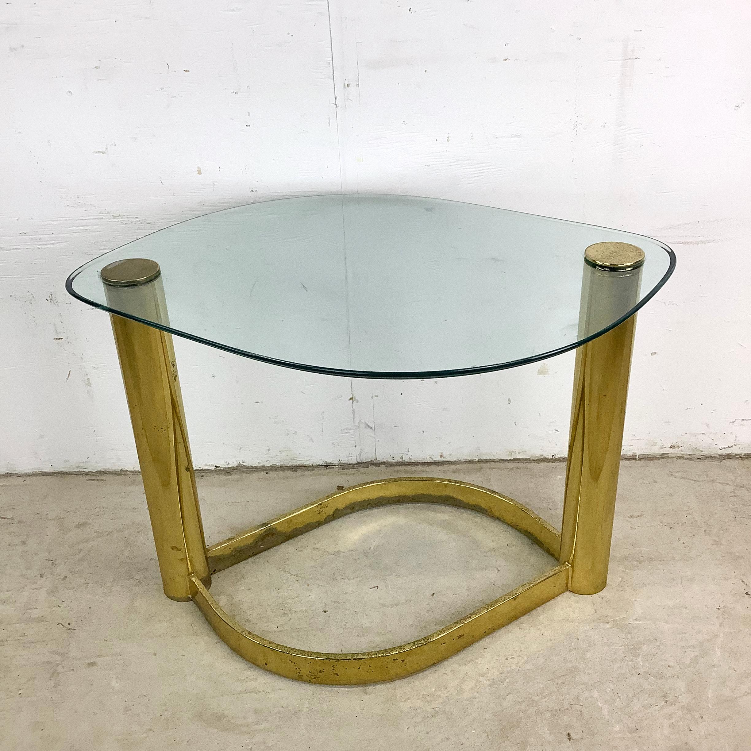 Table d'appoint Hollywood Regency d'après Leon Rosen État moyen - En vente à Trenton, NJ