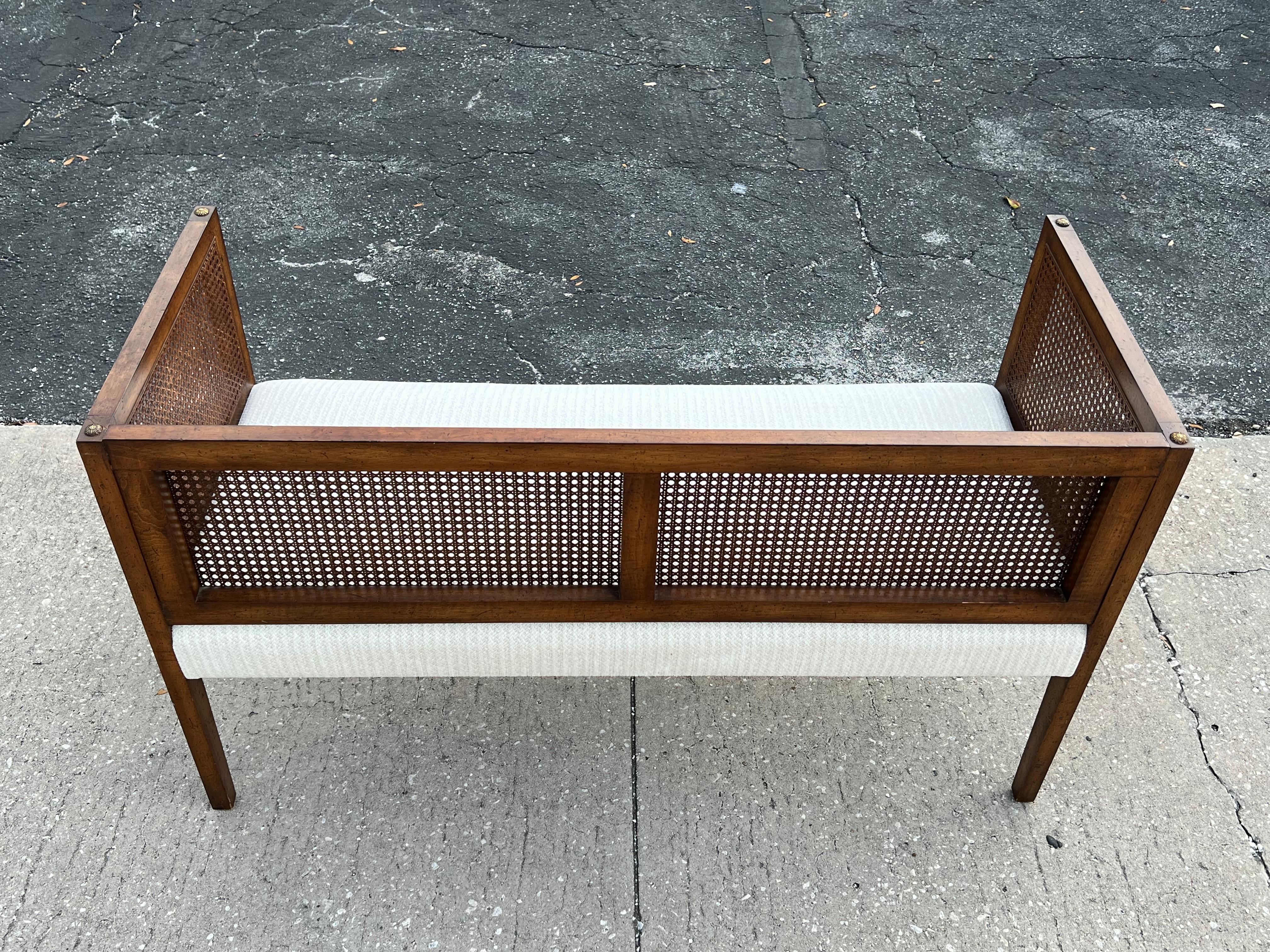 Late 20th Century Hollywood Regency Entryway Bench For Sale