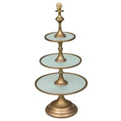 Hollywood Regency Era French Tiered Pastry Server