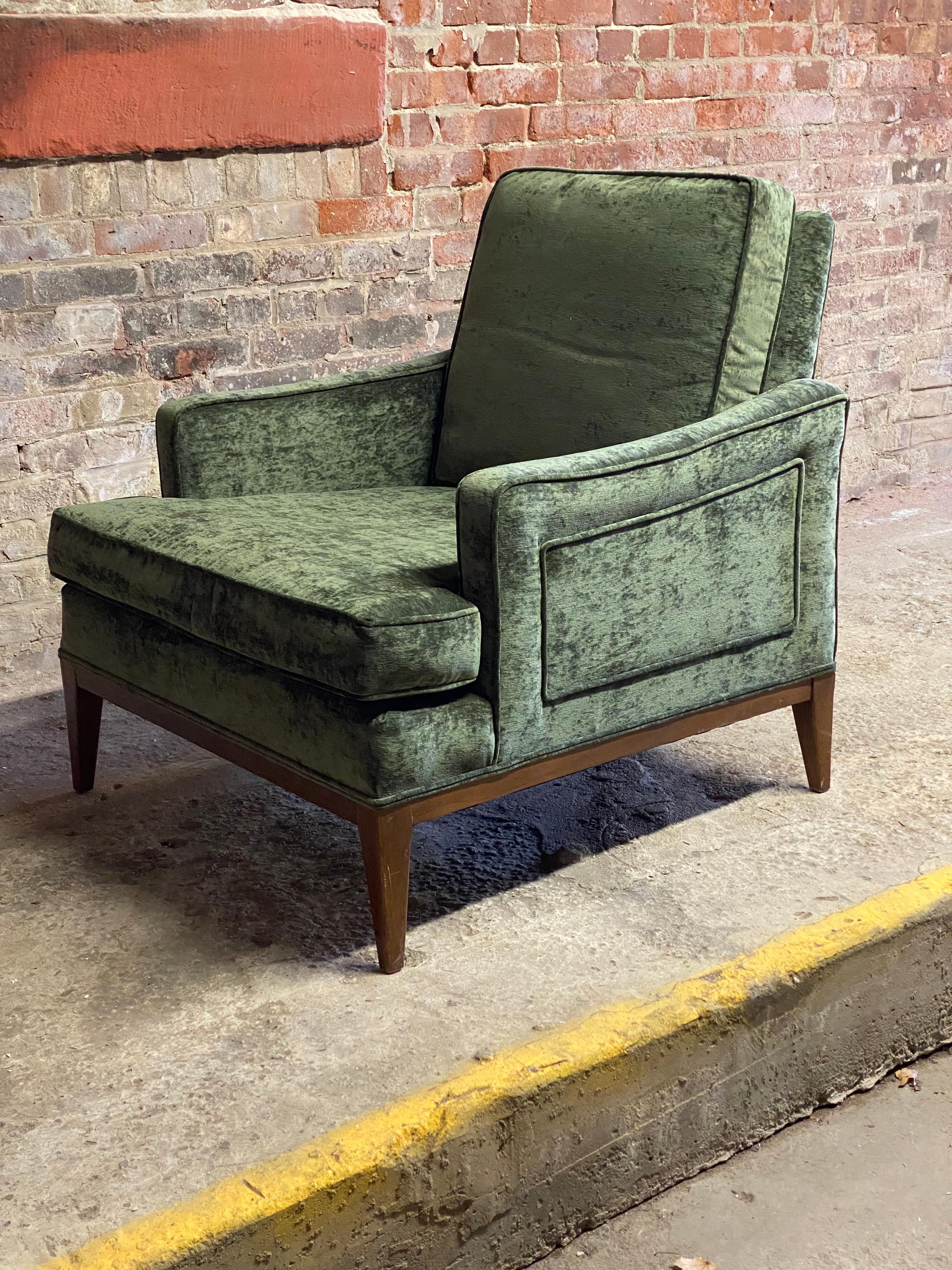 Fabric Hollywood Regency Era Lounge Chair For Sale