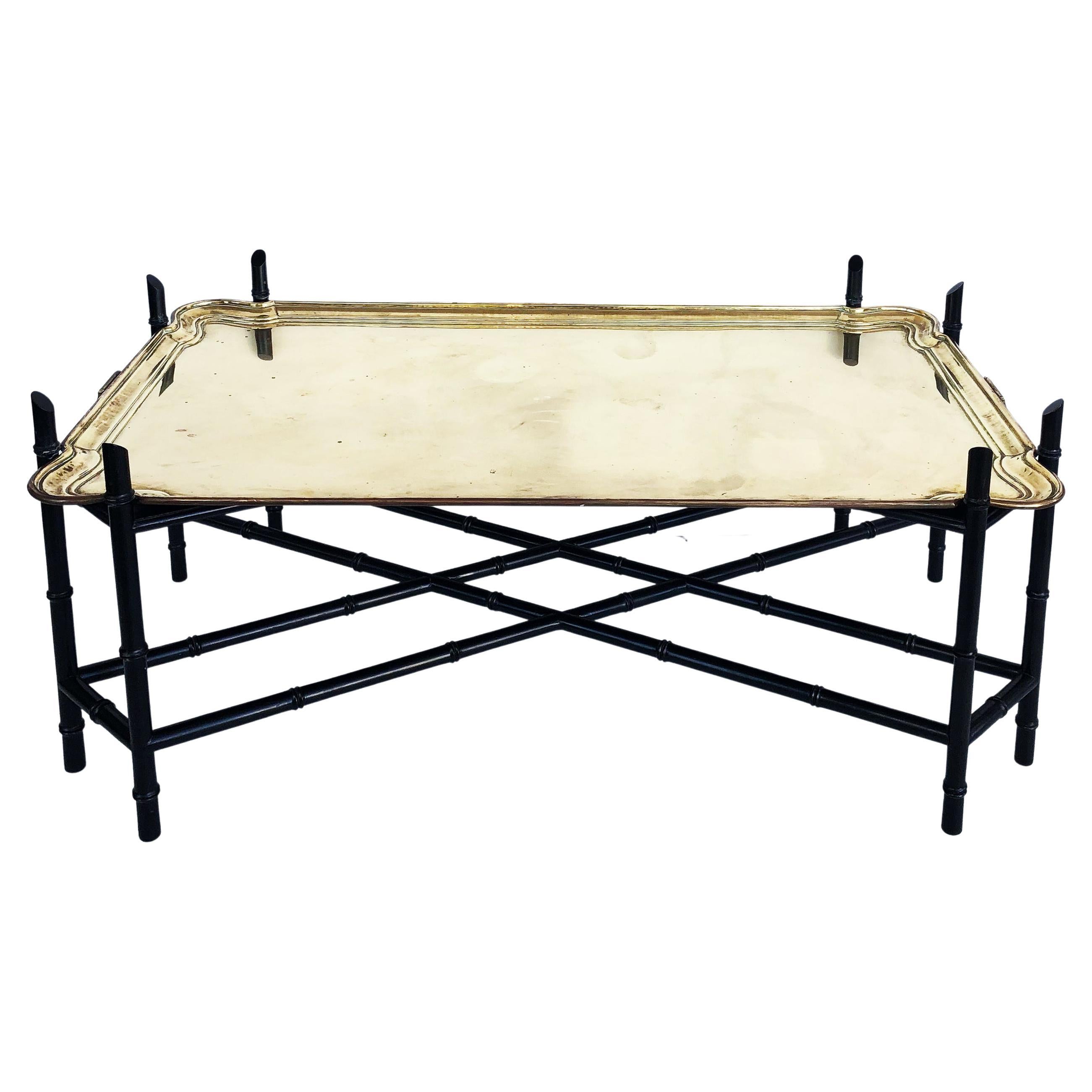 Brass Tray Coffee Table at 1stDibs
