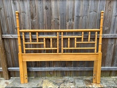 Hollywood Regency Faux Bamboo Chinoserie Headboard by Dixie