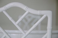 Hollywood Regency Faux Bamboo Dining Table Set