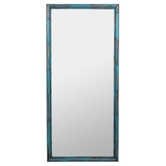 Hollywood Regency Faux Bamboo Painted Mirror
