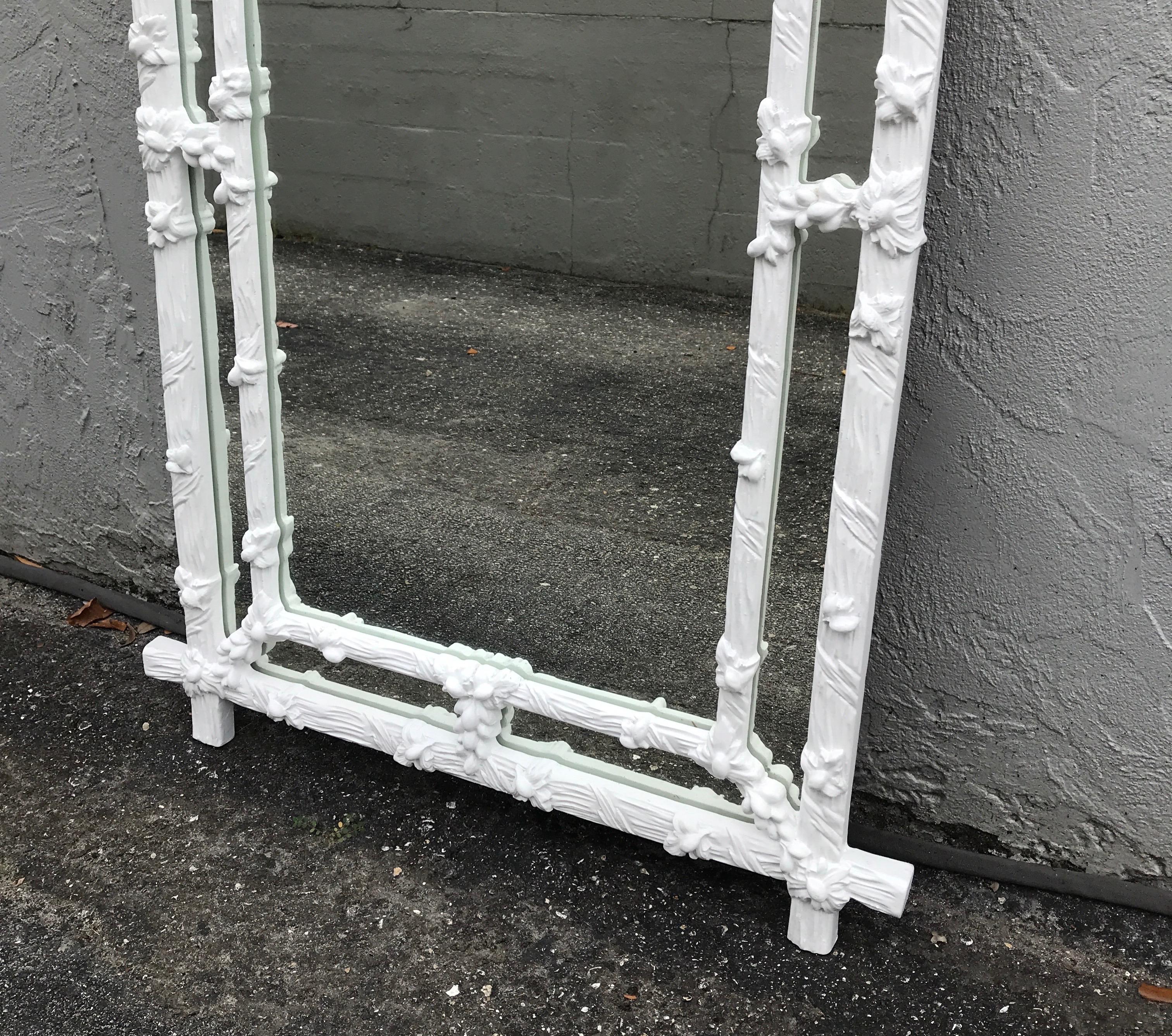 Hollywood Regency Faux Bois Mirror by Gampel Stoll 7