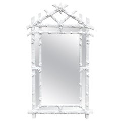 Hollywood Regency Faux Bois Mirror by Gampel Stoll