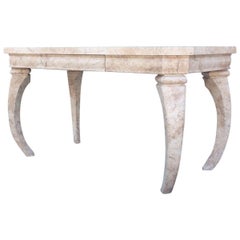 Hollywood Regency Faux Marble Desk