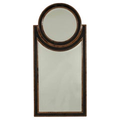 Vintage Hollywood Regency Faux Tortoise Penshell Mirror