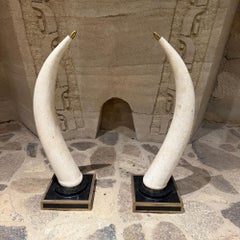 Hollywood Regency Faux Tusk Sculpture Marquis Collection of Beverly Hills
