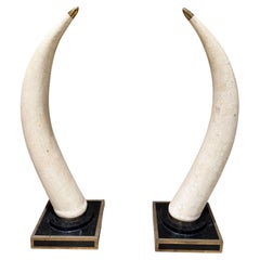 Hollywood Regency Faux Tusk Sculpture Marquis Collection of Beverly Hills
