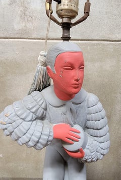 Hollywood Regency Figural Lamps by Royalite of Hollywood 1950's