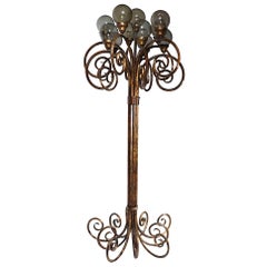 Lampada da terra Hollywood Regency di Phyllis Morris 1960/1970 c.