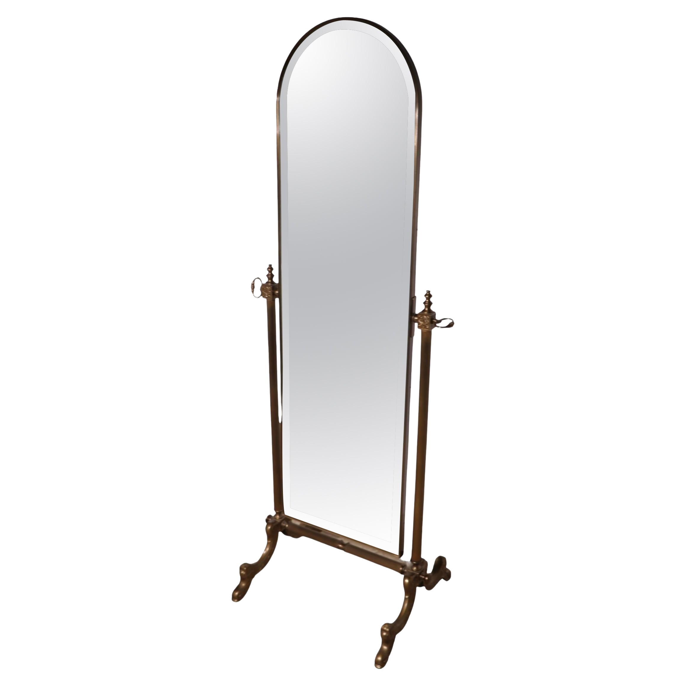 Hollywood Regency Freestanding Cheval Mirror c 1970's