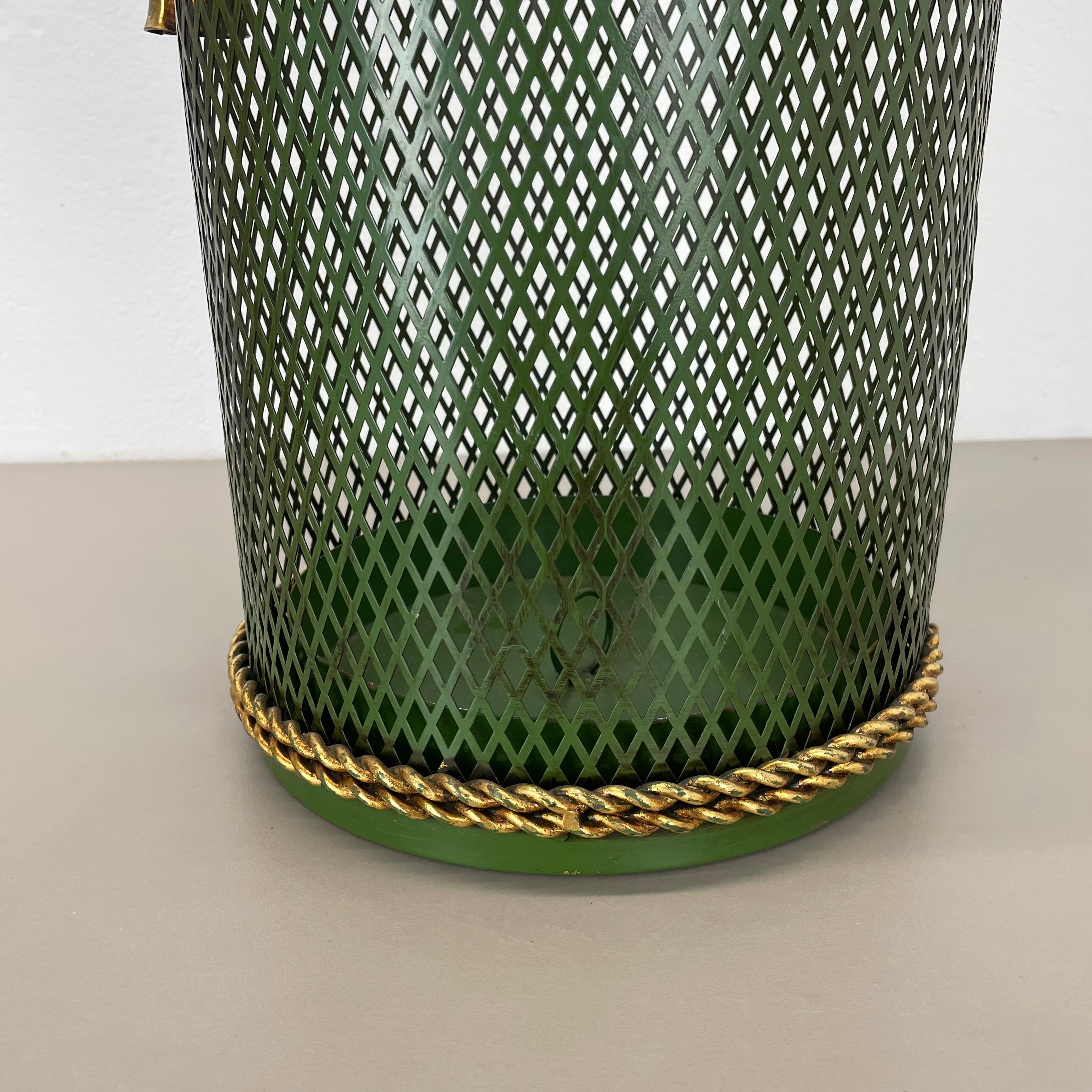 Hollywood Regency Gilded Metal Umbrella Stand by Li Puma, Firenze, Italy, 1950s en vente 5