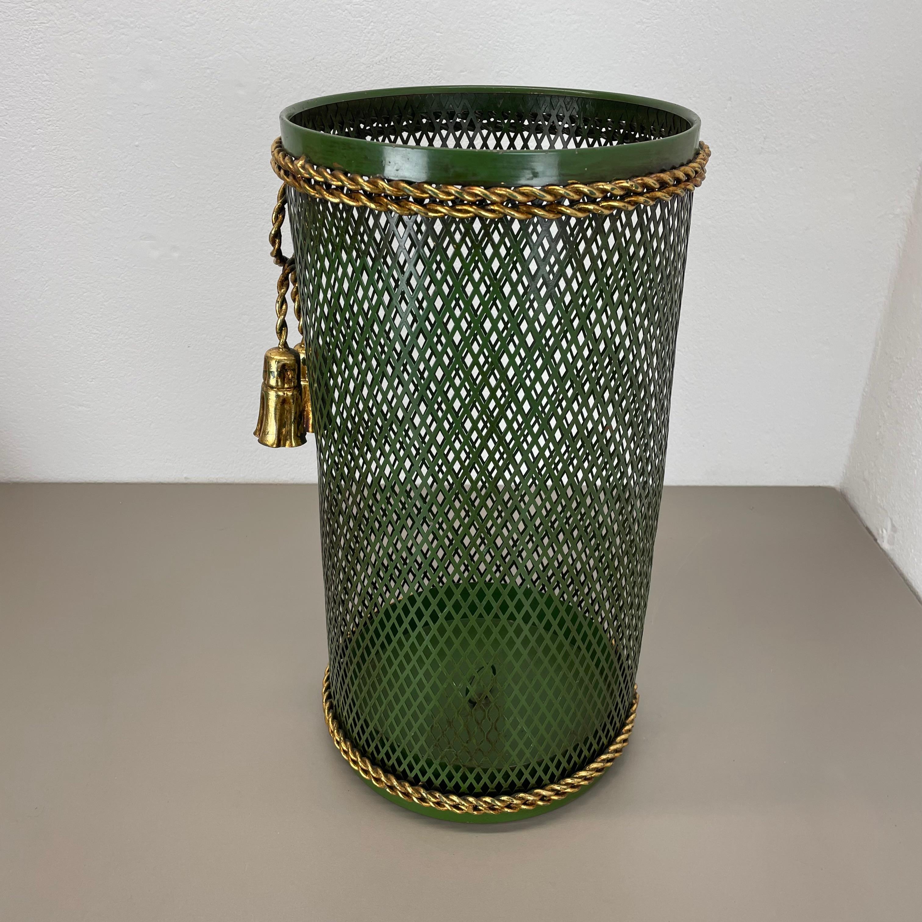 Hollywood Regency Gilded Metal Umbrella Stand by Li Puma, Firenze, Italy, 1950s en vente 6