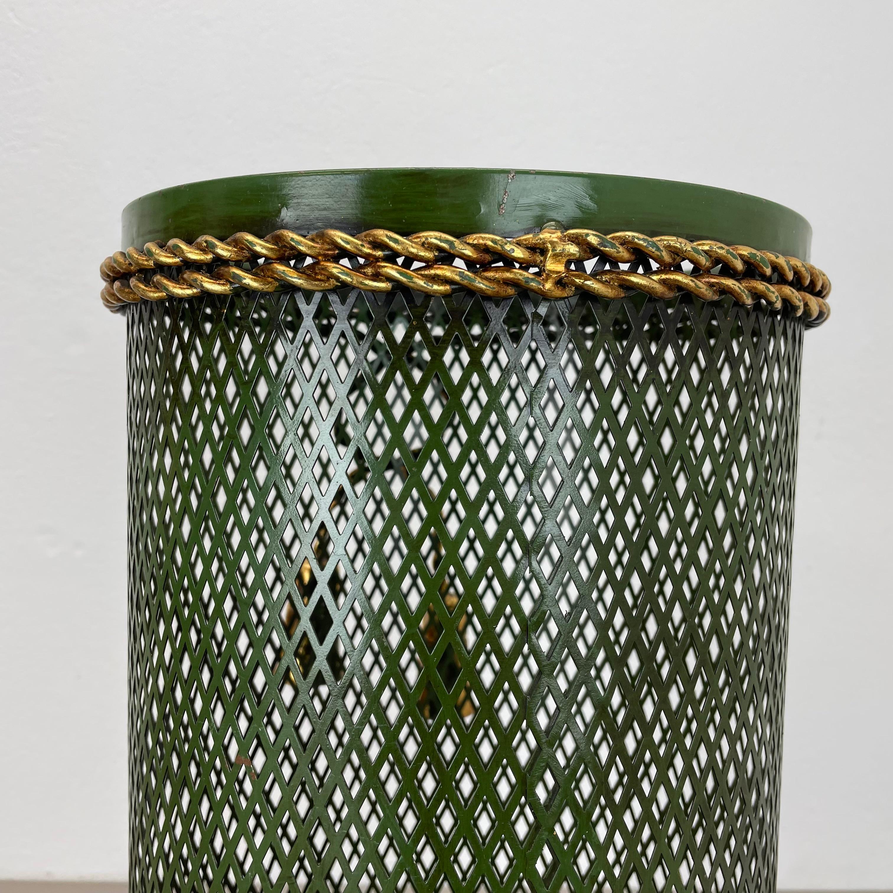Hollywood Regency Gilded Metal Umbrella Stand by Li Puma, Firenze, Italy, 1950s en vente 8