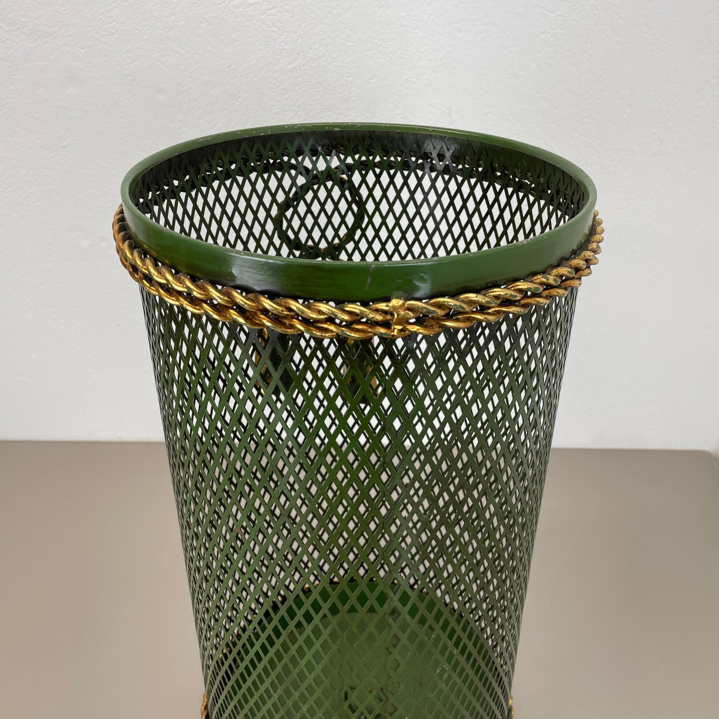 Hollywood Regency Gilded Metal Umbrella Stand by Li Puma, Firenze, Italy, 1950s en vente 9
