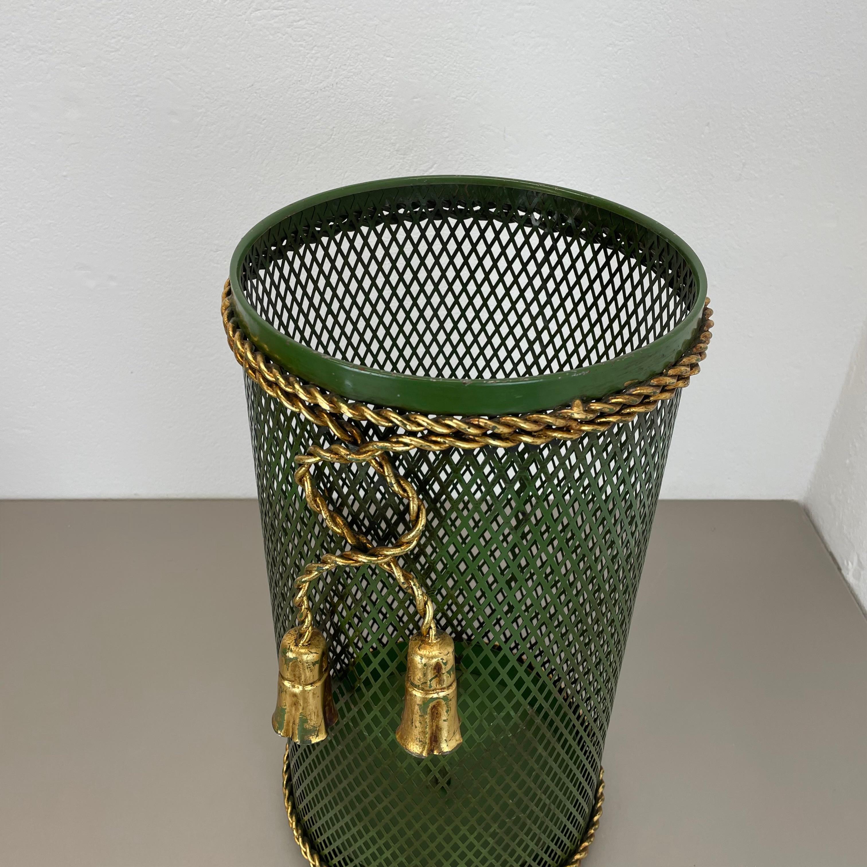 Hollywood Regency Gilded Metal Umbrella Stand by Li Puma, Firenze, Italy, 1950s État moyen - En vente à Kirchlengern, DE