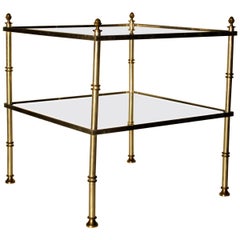 Hollywood Regency Gilt Brass and Aluminium Table