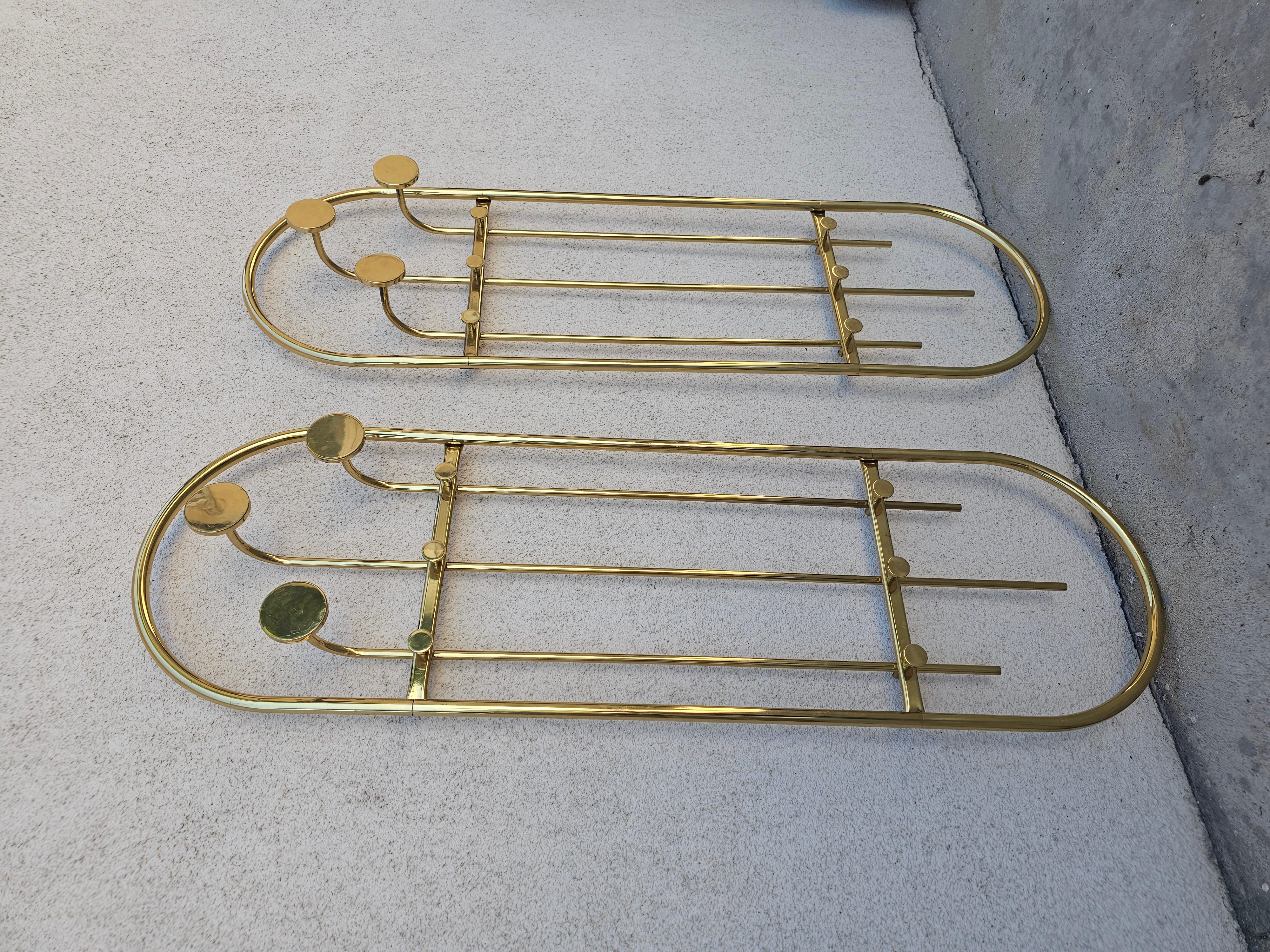 Hollywood Regency Gilt Bronze Wall Mounted Coat Racks, Italy 1950s In Good Condition In Beograd, RS